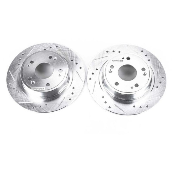 Power Stop 16-19 Acura ILX Rear Evolution Drilled & Slotted Rotors - Pair JBR1167XPR