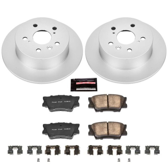 Power Stop 07-12 Lexus ES350 Rear Z17 Evolution Geomet Coated Brake Kit CRK3068