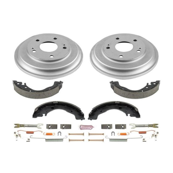 Power Stop 12-15 Honda Civic Coupe Rear Autospecialty Drum Kit KOE15398DK