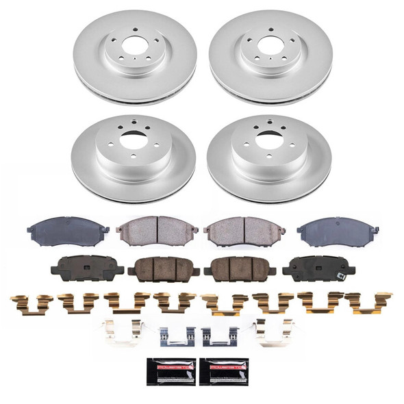 Power Stop 20-22 Cadillac CT4 Front Z17 Coated Brake Kit CRK9075