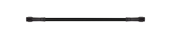 Goodridge 24in Universal Brake Line Assembly w/Black Zinc Fittings & Black Hose 30324TB-BK