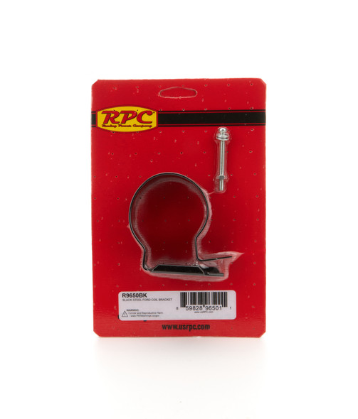Racing Power Co-Packaged Ford Coil Bracket Black  R9650Bk