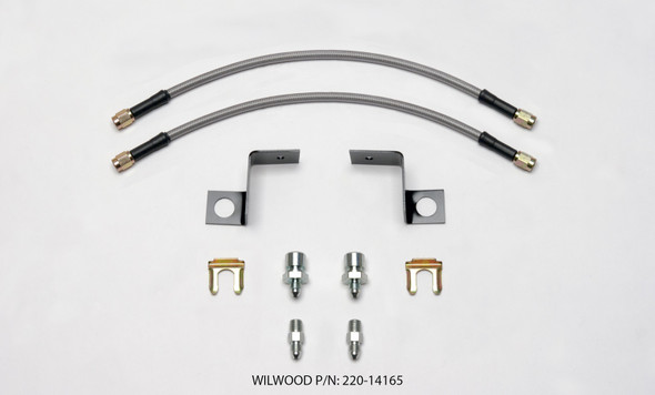 Wilwood Flexline Kit 14 inch -3 3/8-24 IF 1/8 NPT Straight 220-14165