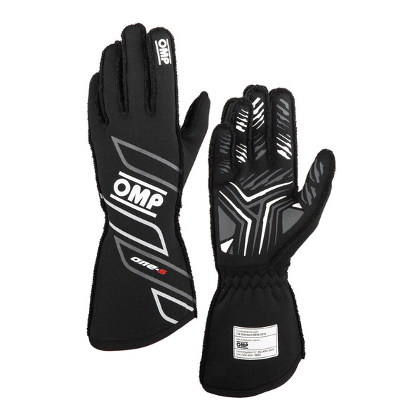 Omp Racing, Inc. One-S Gloves My2025 Fia 8856-2018 Black Sz. L Ib0-0778-A01-071-L