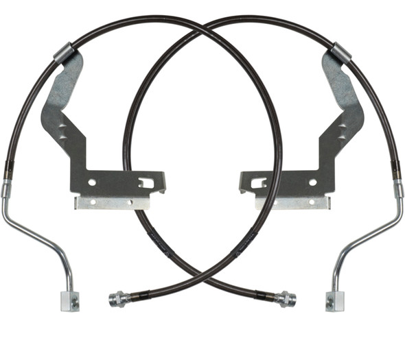 Carli 17-23 Ford F250/350 SD Hardware Braided Brake Lines Leveling Front Only CS-FORDBBL-LVL-17-F