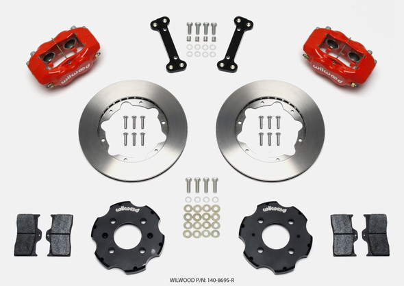 Wilwood Forged Dynalite Front Hat Kit 11.00in Red Integra/Civic w/Fac.240mm Rtr 140-8695-R