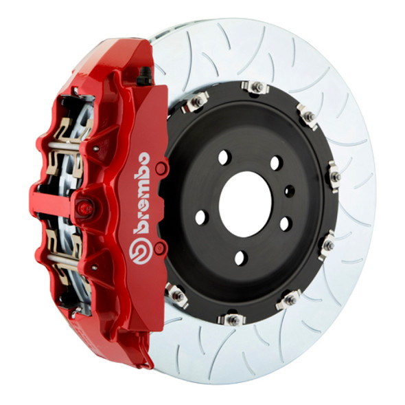 Brembo 08-14 Challenger SRT-8 Fr GT BBK 6Pis Cast 380x34 2pc Rotor Slotted Type3-Red 1N3.9005A2