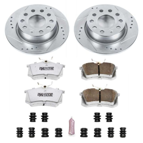 Power Stop 10-13 Audi A3 Rear Z26 Street Warrior Brake Kit K5671-26