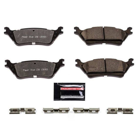 Power Stop 12-19 Ford F-150 Rear Z36 Truck & Tow Brake Pads w/Hardware Z36-1602