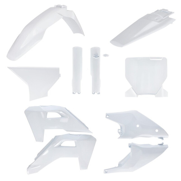 Acerbis 2025 Husqvarna 250-450 FC/ FX/TC/ TX Full Plastic Kit - 20 White