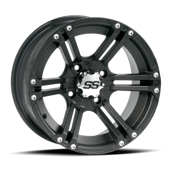 ITP SS 212 12x7 / 4x137 BP / 5+2 Offset Black Wheel