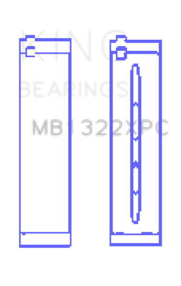 King Audi R8 4.2/5.2/Lamborghini Gallardo/Huracan V10 Coated Perf Main Bearing Set - Size STDX