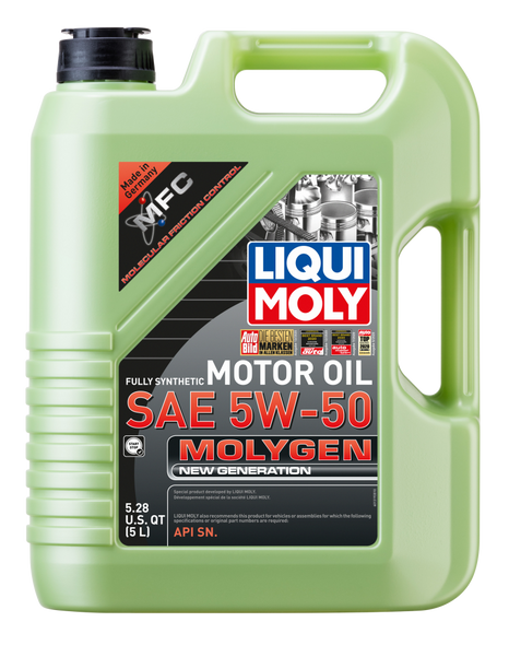 LIQUI MOLY 5L Molygen New Generation Motor Oil SAE 5W50