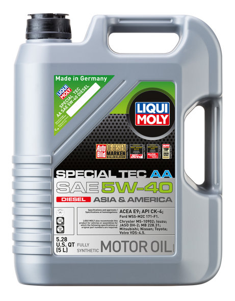LIQUI MOLY 5L Special Tec AA Motor Oil SAE 5W40 Diesel