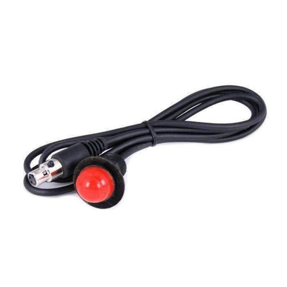 Rugged Radios Hole Mount Push to Talk Cable (PTT) with 48 Straight Cord for Intercoms