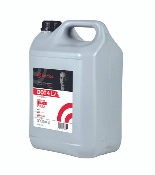 Brembo DOT 4 Low Viscosity Brake Fluid (5000 ML) L04250