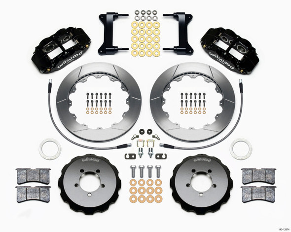 Wilwood Narrow Superlite 6R Front Hat Kit 13.06in 1999-2012 Subaru WRX w/Lines 140-12874