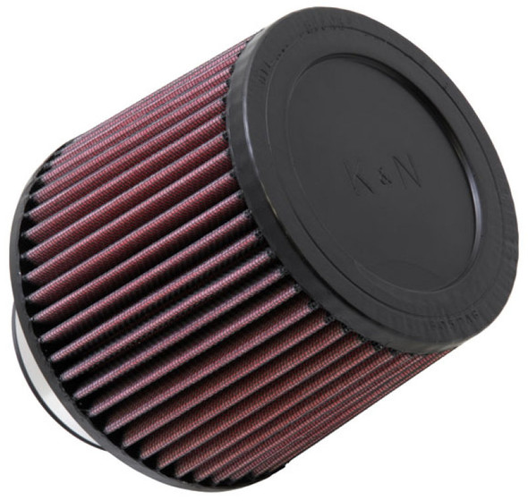 K&N Filter Universal Rubber Filter 3in Flange ID 6in Base OD 5.125in Top OD 5in Height RU-3570