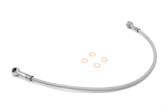Rugged Ridge Front Brake Hoses Stainless 76-81 CJ5 CJ7 and CJ8 16734.05
