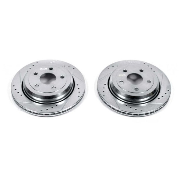 Power Stop 11-19 Dodge Durango Rear Evolution Drilled & Slotted Rotors - Pair AR83077XPR