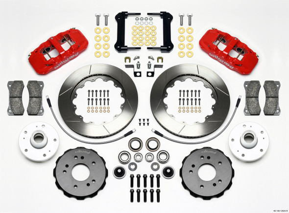 Wilwood AERO6 Front Truck Kit 14.25in Red 97-03 Ford F150 140-12824-R