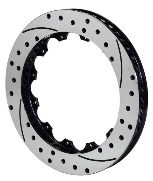 Wilwood Rotor-SV-SRP 72 Iron-RH-BLK-Drill 14.00 x 1.25 - 12 on 8.75in 160-8396-BK