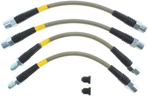 StopTech 87-91 BMW M3 / 89-4/91 325/328 Series (E30/E36) Rear Stainless Steel Brake Line Kit 950.3451