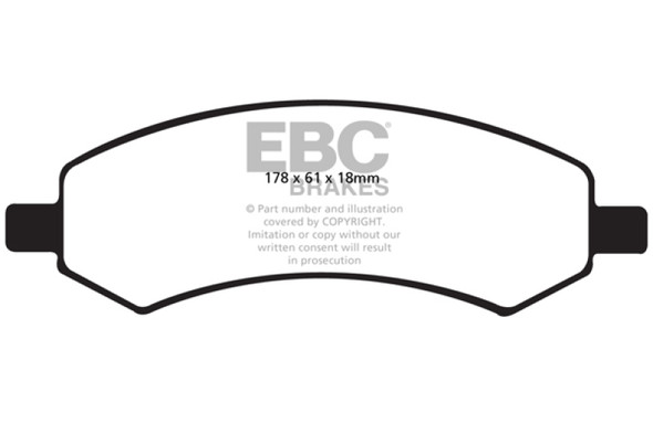EBC 06-09 Chrysler Aspen 4.7 Extra Duty Front Brake Pads ED91738