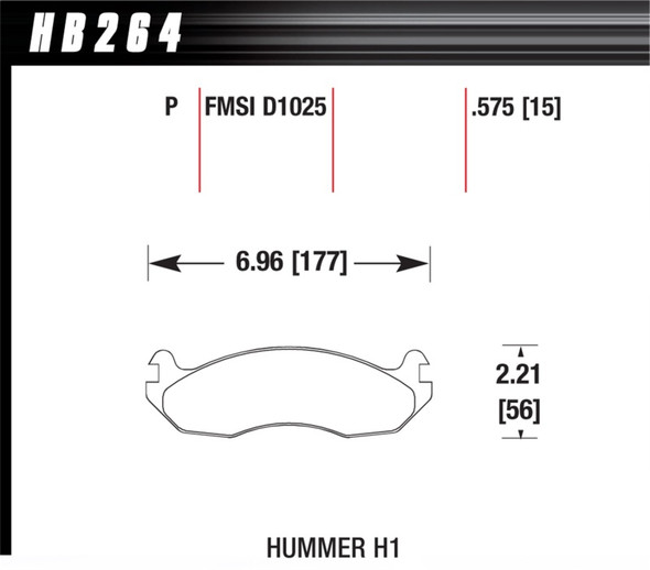 Hawk Super Duty Street Brake Pads HB264P.575