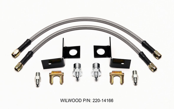 Wilwood Flexline Kit 14 inch -3 M10-1.00 IF 1/8 NPT Straight 220-14166