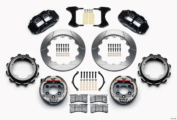 Wilwood Narrow Superlite 4R Rear P-Brk Kit 12.88in Strange Eng Floater 3.49in Offset 140-12435