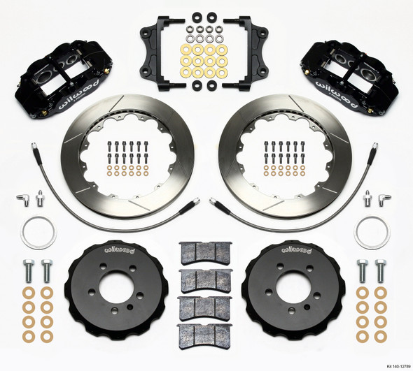 Wilwood Narrow Superlite 6R Front Hat Kit 12.88in 06-12 Volkswagen GTI w/ Lines 140-12789