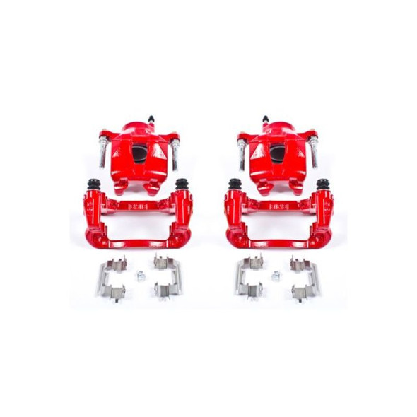 Power Stop 05-10 Scion tC Front Red Calipers w/Brackets - Pair S2580A