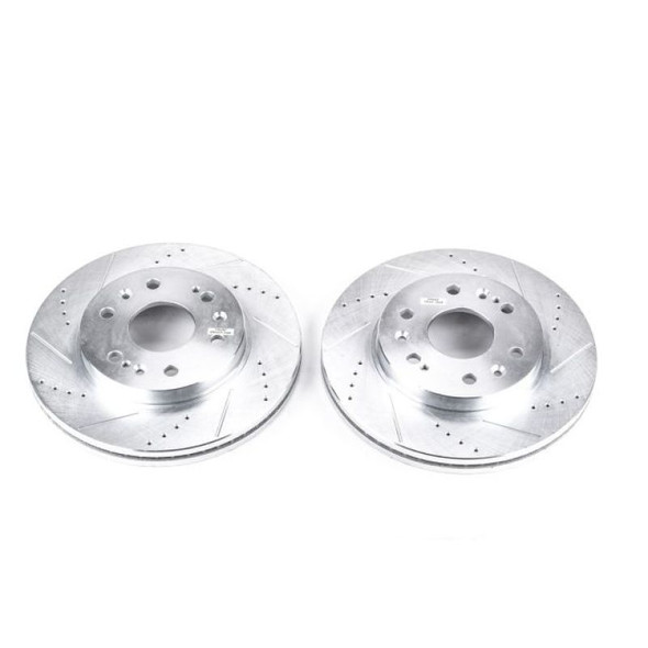 Power Stop 05-18 Chevrolet Silverado 1500 Front Evolution Drilled & Slotted Rotors - Pair AR8654XPR
