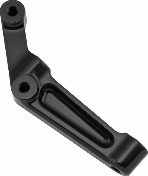 Performance Machine Radial Caliper Bracket Left - Black Ano 0023-9922CN-B