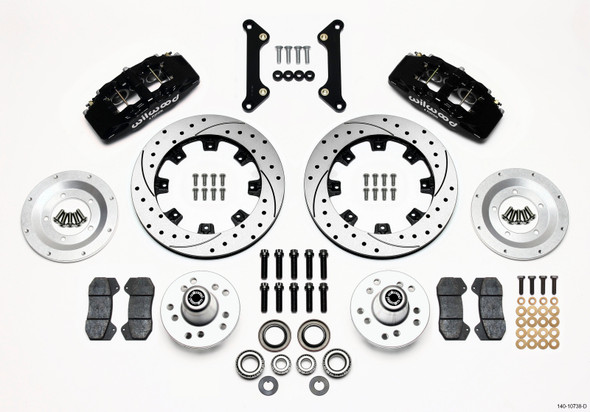 Wilwood Dynapro 6 Front Hub Kit 12.19in Drilled 70-78 Camaro 140-10738-D