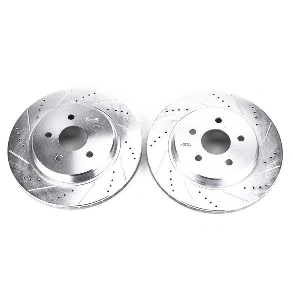 Power Stop Jeep Wrangler BBK Front Drilled & Slotted Rotor - Pair AR8384XPR
