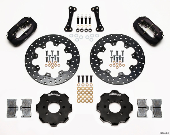 Wilwood Forged Dynalite Front Drag Kit Drilled Rotor Integra/Civic w/Fac.262mm Rtr 140-8442-D