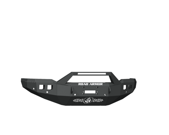 Road Armor 19-20 Ram 2500 Stealth Front Winch Bumper w/Pre-Runner Guard/6 Sensor Holes - Blk 4192F3B