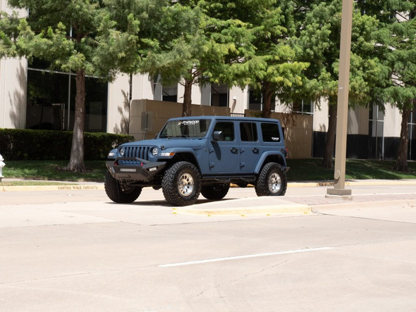 Road Armor 18-20 Jeep Wrangler JL SPARTAN Bolt-On Front Bumper Skid Plate Guard - Tex Blk 5183XFSPB