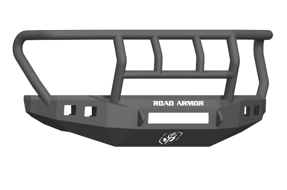 Road Armor 17-20 Ford F-250 Stealth Wide Fender Front Bumper w/Titan II Guard Wide Flare - Tex Blk 61742B-NW