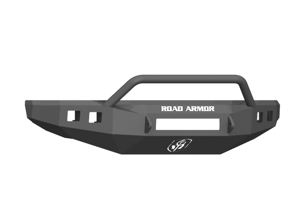 Road Armor 17-20 Ford F-250 Stealth Wide Fender Flare Front Bumper w/Pre-Runner Guard - Tex Blk 61744B-NW