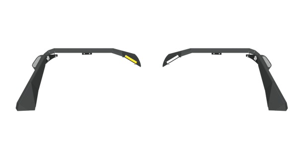 Road Armor 18-20 Jeep Wrangler JL Stealth Front Fender Flare w/Switchback LED DRL - Tex Blk 518AFF0B