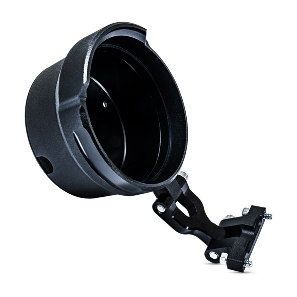 Performance Machine Round Gauge Relocation Kit - Black Ops 0208-2192-SMB
