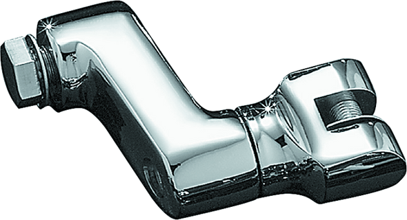 Kuryakyn Offset Peg Mount With 1/2in-13 Mount Bolts Chrome (Pair) 7996