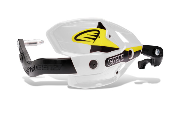 Cycra Probend Ultra w/HCM Clamp 1-1/8 in. - White 1CYC-7506-42HCM