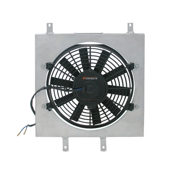 Mishimoto 22x18x3.5 Dual Pass Race Radiator Aluminum Fan Shroud Kit MMFS-DBP-26