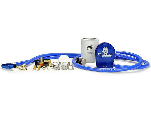Sinister Diesel 08-10 Ford 6.4L Powerstroke Coolant Filtration System w/ Wix Filter SD-COOLFIL-6.4-W