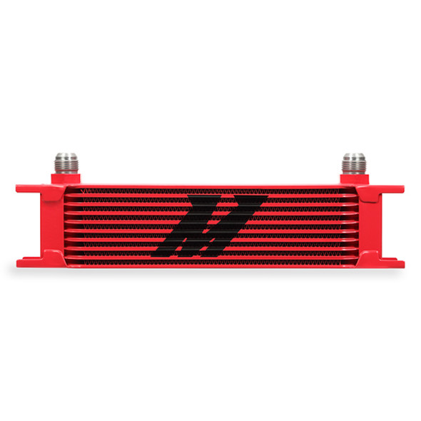 Mishimoto Universal 10 Row Oil Cooler - Red MMOC-10RD