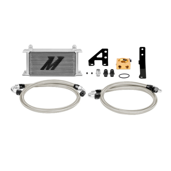 Mishimoto 15 Subaru STI Thermostatic Oil Cooler Kit - Silver MMOC-STI-15T